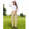 imageTACVASEN Womens Hiking Cargo Pants Lightweight Water Resistant Quick Dry Outdoor Work Mountain Trouser Zipper PocketsLightkhaki