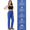 imageTACVASEN Womens Hiking Cargo Pants Lightweight Water Resistant Quick Dry Outdoor Work Mountain Trouser Zipper PocketsVictoriablue