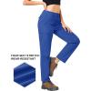 imageTACVASEN Womens Hiking Cargo Pants Lightweight Water Resistant Quick Dry Outdoor Work Mountain Trouser Zipper PocketsVictoriablue