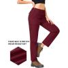 imageTACVASEN Womens Hiking Cargo Pants Lightweight Water Resistant Quick Dry Outdoor Work Mountain Trouser Zipper PocketsWinered