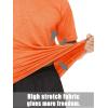 imageTACVASEN Mens Workout Shirts Short Sleeve Athletic Dry Fit Tshirts Running Gym Crewneck TShirtsLight Orange