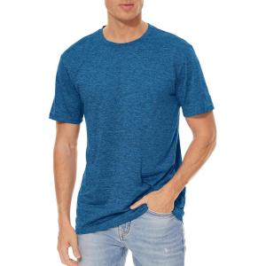 imageTACVASEN Mens Workout Shirts Short Sleeve Athletic Dry Fit Tshirts Running Gym Crewneck TShirtsBlue