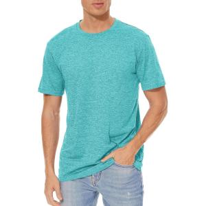 imageTACVASEN Mens Workout Shirts Short Sleeve Athletic Dry Fit Tshirts Running Gym Crewneck TShirtsLight Green