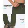 imageTACVASEN Mens Lighweight Hiking Pants Athletic Casual Quick Dry Stretch Water Resistant Joggers with Pockets Workout GymArmy Green
