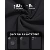 imageTACVASEN Mens Lighweight Hiking Pants Athletic Casual Quick Dry Stretch Water Resistant Joggers with Pockets Workout GymBlack