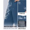 imageTACVASEN Mens Lighweight Hiking Pants Athletic Casual Quick Dry Stretch Water Resistant Joggers with Pockets Workout GymBlue Gray