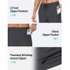 imageTACVASEN Mens Lighweight Hiking Pants Athletic Casual Quick Dry Stretch Water Resistant Joggers with Pockets Workout GymDark Gray