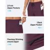 imageTACVASEN Mens Lighweight Hiking Pants Athletic Casual Quick Dry Stretch Water Resistant Joggers with Pockets Workout GymFuchsia