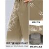 imageTACVASEN Mens Lighweight Hiking Pants Athletic Casual Quick Dry Stretch Water Resistant Joggers with Pockets Workout GymKhaki