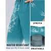 imageTACVASEN Mens Lighweight Hiking Pants Athletic Casual Quick Dry Stretch Water Resistant Joggers with Pockets Workout GymLake Blue