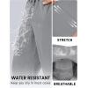 imageTACVASEN Mens Lighweight Hiking Pants Athletic Casual Quick Dry Stretch Water Resistant Joggers with Pockets Workout GymLight Grey