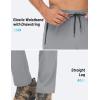 imageTACVASEN Mens Lighweight Hiking Pants Athletic Casual Quick Dry Stretch Water Resistant Joggers with Pockets Workout GymLight Grey