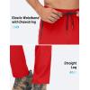 imageTACVASEN Mens Lighweight Hiking Pants Athletic Casual Quick Dry Stretch Water Resistant Joggers with Pockets Workout GymTomato Red