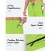 imageTACVASEN Mens Lighweight Hiking Pants Athletic Casual Quick Dry Stretch Water Resistant Joggers with Pockets Workout GymYellow Green