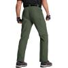 imageTACVASEN Mens Cargo Work Pants Construction Tactical Water Resistant Lightweight Outdoor Hiking Pants with 9 PocketsArmy Green