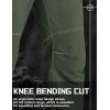 imageTACVASEN Mens Cargo Work Pants Construction Tactical Water Resistant Lightweight Outdoor Hiking Pants with 9 PocketsArmy Green
