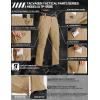 imageTACVASEN Mens Cargo Work Pants Construction Tactical Water Resistant Lightweight Outdoor Hiking Pants with 9 PocketsKhaki