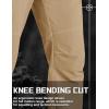 imageTACVASEN Mens Cargo Work Pants Construction Tactical Water Resistant Lightweight Outdoor Hiking Pants with 9 PocketsKhaki