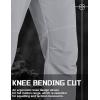 imageTACVASEN Mens Cargo Work Pants Construction Tactical Water Resistant Lightweight Outdoor Hiking Pants with 9 PocketsLight Grey