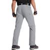 imageTACVASEN Mens Cargo Work Pants Construction Tactical Water Resistant Lightweight Outdoor Hiking Pants with 9 PocketsLight Grey