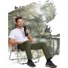 imageTACVASEN Mens Hiking Pants Lightweight Quick Dry Work Pants with 6 Pockets Tactical Water Resistant Ripstop Outdoor TrekkingArmy Green