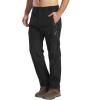 imageTACVASEN Mens Hiking Snowboard Pants Water Resistant Outdoor Recreation Fleece Lined Ski PantsBlack