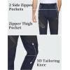 imageTACVASEN Mens Skiing Snow Pants Fleece Lined Waterproof Winter Insulated Hiking Pant for Outdoor Work Hunting CargoDgrey Navy
