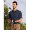 imageTACVASEN Mens Golf Polo Short Sleeve Performance Polo Quick Dry Tactical Polo Shirt Dry Fit Pique Lightweight Shirt02navy