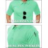 imageTACVASEN Mens Golf Polo Short Sleeve Performance Polo Quick Dry Tactical Polo Shirt Dry Fit Pique Lightweight Shirt05mint Green