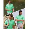 imageTACVASEN Mens Golf Polo Short Sleeve Performance Polo Quick Dry Tactical Polo Shirt Dry Fit Pique Lightweight Shirt05mint Green
