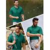 imageTACVASEN Mens Golf Polo Short Sleeve Performance Polo Quick Dry Tactical Polo Shirt Dry Fit Pique Lightweight Shirt07egreen