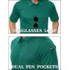imageTACVASEN Mens Golf Polo Short Sleeve Performance Polo Quick Dry Tactical Polo Shirt Dry Fit Pique Lightweight Shirt07egreen