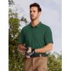 imageTACVASEN Mens Golf Polo Short Sleeve Performance Polo Quick Dry Tactical Polo Shirt Dry Fit Pique Lightweight Shirt08dark Green