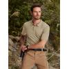 imageTACVASEN Mens Golf Polo Short Sleeve Performance Polo Quick Dry Tactical Polo Shirt Dry Fit Pique Lightweight Shirt10khaki