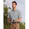imageTACVASEN Mens Golf Polo Short Sleeve Performance Polo Quick Dry Tactical Polo Shirt Dry Fit Pique Lightweight Shirt11light Grey
