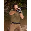 imageTACVASEN Mens Golf Polo Short Sleeve Performance Polo Quick Dry Tactical Polo Shirt Dry Fit Pique Lightweight Shirt12brown