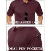 imageTACVASEN Mens Golf Polo Short Sleeve Performance Polo Quick Dry Tactical Polo Shirt Dry Fit Pique Lightweight Shirt13wine Red