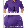 imageTACVASEN Mens Golf Polo Short Sleeve Performance Polo Quick Dry Tactical Polo Shirt Dry Fit Pique Lightweight Shirt14puple