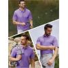 imageTACVASEN Mens Golf Polo Short Sleeve Performance Polo Quick Dry Tactical Polo Shirt Dry Fit Pique Lightweight Shirt15light Purple