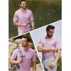 imageTACVASEN Mens Golf Polo Short Sleeve Performance Polo Quick Dry Tactical Polo Shirt Dry Fit Pique Lightweight Shirt16pink Purple