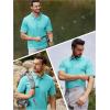 imageTACVASEN Mens Golf Polo Short Sleeve Performance Polo Quick Dry Tactical Polo Shirt Dry Fit Pique Lightweight Shirt17water Blue