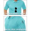imageTACVASEN Mens Golf Polo Short Sleeve Performance Polo Quick Dry Tactical Polo Shirt Dry Fit Pique Lightweight Shirt18lake Blue