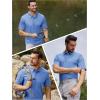 imageTACVASEN Mens Golf Polo Short Sleeve Performance Polo Quick Dry Tactical Polo Shirt Dry Fit Pique Lightweight Shirt19light Blue