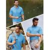 imageTACVASEN Mens Golf Polo Short Sleeve Performance Polo Quick Dry Tactical Polo Shirt Dry Fit Pique Lightweight Shirt20sky Blue