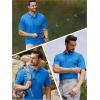 imageTACVASEN Mens Golf Polo Short Sleeve Performance Polo Quick Dry Tactical Polo Shirt Dry Fit Pique Lightweight Shirt22azure