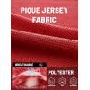imageTACVASEN Mens Golf Polo Short Sleeve Performance Polo Quick Dry Tactical Polo Shirt Dry Fit Pique Lightweight Shirt24tomato Red