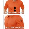 imageTACVASEN Mens Golf Polo Short Sleeve Performance Polo Quick Dry Tactical Polo Shirt Dry Fit Pique Lightweight Shirt25orange