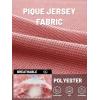 imageTACVASEN Mens Golf Polo Short Sleeve Performance Polo Quick Dry Tactical Polo Shirt Dry Fit Pique Lightweight Shirt27grey Pink