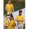 imageTACVASEN Mens Golf Polo Short Sleeve Performance Polo Quick Dry Tactical Polo Shirt Dry Fit Pique Lightweight Shirt29yellow