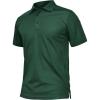 imageTACVASEN Mens Golf Polo Short Sleeve Performance Polo Quick Dry Tactical Polo Shirt Dry Fit Pique Lightweight Shirt08dark Green